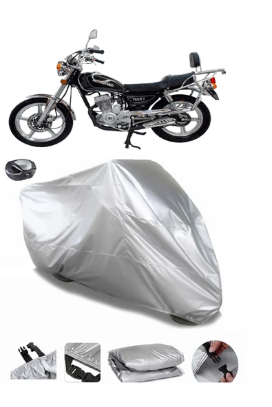 Mondial 125 UKT Su  Geçirmez Motosiket Brandası Arka Çanta Uyumlu ürün görseli 1