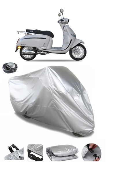 Yuki Mojito 125 Su  Geçirmez Motosiket Brandası Arka Çanta Uyumlu ürün görseli 1