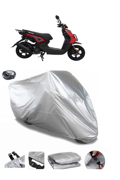 Mondial 150 Argent Su  Geçirmez Motosiket Brandası Arka Çanta Uyumlu ürün görseli 1