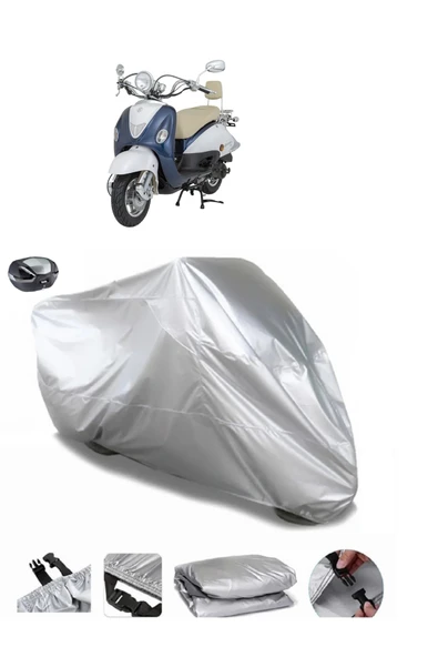 Mondial 50 ZNU Su  Geçirmez Motosiket Brandası Arka Çanta Uyumlu ürün görseli 1