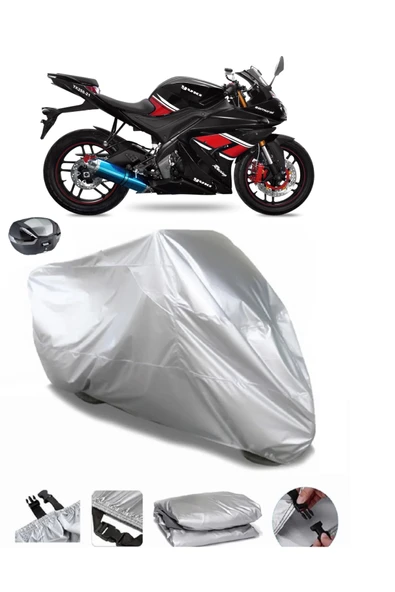 Yuki YK250 Su  Geçirmez Motosiket Brandası Arka Çanta Uyumlu ürün görseli 1