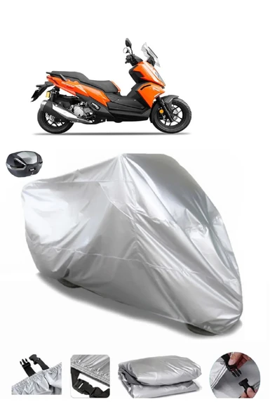 Yuki Crypto 125 Su  Geçirmez Motosiket Brandası Arka Çanta Uyumlu ürün görseli 1