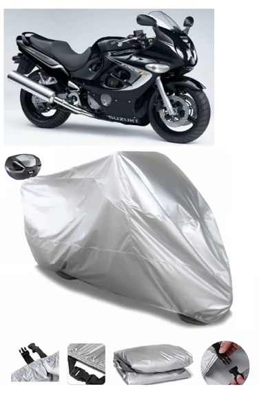 Suzuki GSX 600 F Su  Geçirmez Motosiket Brandası Arka Çanta Uyumlu ürün görseli 1