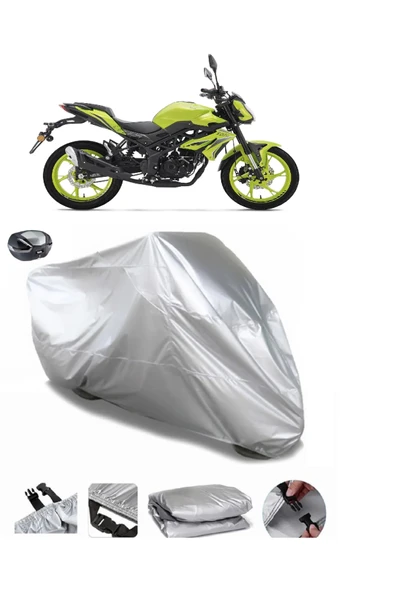 Benelli BN 125 Su  Geçirmez Motosiket Brandası Arka Çanta Uyumlu ürün görseli 1