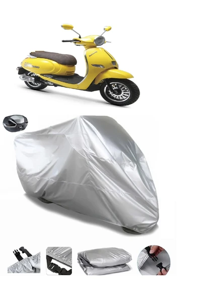 Kuba Brilliant 125 Pro Su  Geçirmez Motosiket Brandası Arka Çanta Uyumlu ürün görseli 1