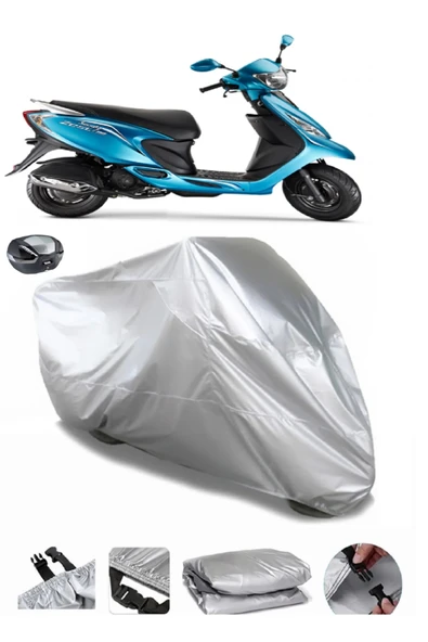 TVS Scooty Zest 110 Su  Geçirmez Motosiket Brandası Arka Çanta Uyumlu ürün görseli 1