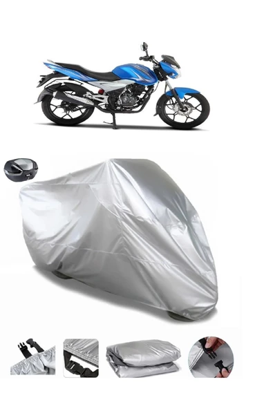 Bajaj Discover 125 ST Su  Geçirmez Motosiket Brandası Arka Çanta Uyumlu ürün görseli 1