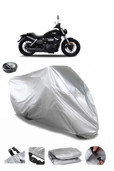 Yuki Funrider 125 Su  Geçirmez Motosiket Brandası Arka Çanta Uyumlu ürün görseli 1