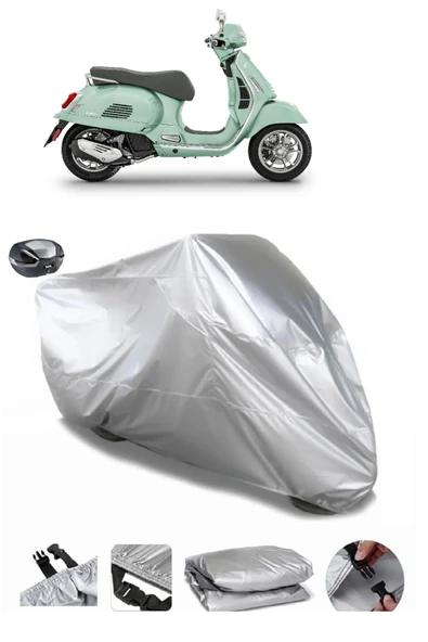 Vespa GT 250 Su  Geçirmez Motosiket Brandası Arka Çanta Uyumlu ürün görseli 1