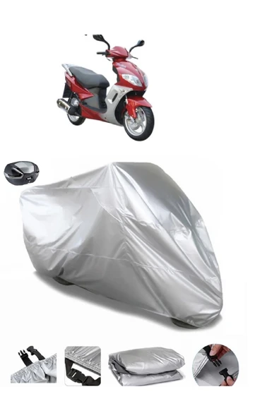 Kuba Apricot 125 Su  Geçirmez Motosiket Brandası Arka Çanta Uyumlu ürün görseli 1