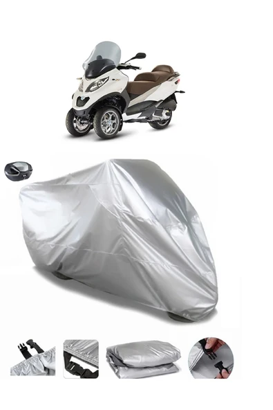 Piaggio MP3 400 Su  Geçirmez Motosiket Brandası Arka Çanta Uyumlu ürün görseli 1