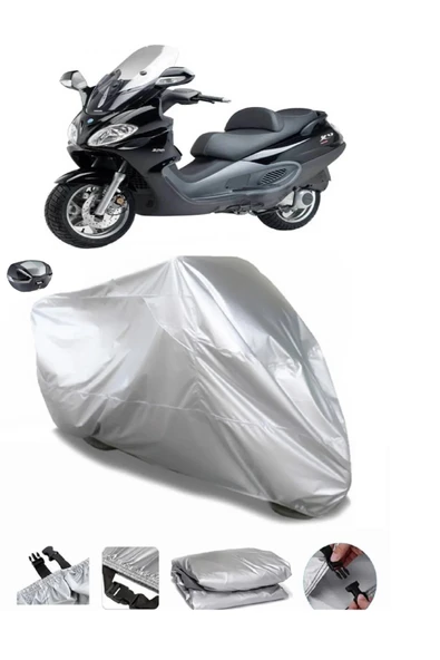 Piaggio X9 200 Su  Geçirmez Motosiket Brandası Arka Çanta Uyumlu ürün görseli 1