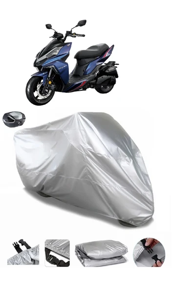 Sym DRG 160 Su  Geçirmez Motosiket Brandası Arka Çanta Uyumlu ürün görseli 1