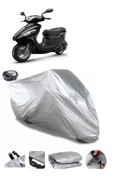 Kymco Jockey 125 Su  Geçirmez Motosiket Brandası Arka Çanta Uyumlu ürün görseli 1