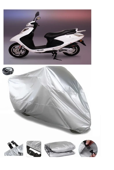 Falcon Dolphin 100 EFI Su  Geçirmez Motosiket Brandası Arka Çanta Uyumlu ürün görseli 1