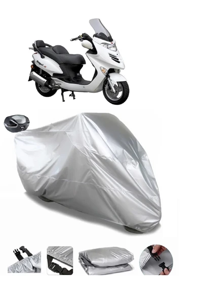 Kymco Grand Dink 250 Su  Geçirmez Motosiket Brandası Arka Çanta Uyumlu ürün görseli 1
