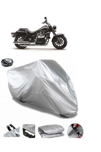 Rks Blackster 250i Su  Geçirmez Motosiket Brandası Arka Çanta Uyumlu ürün görseli 1
