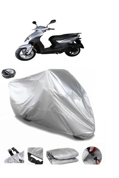 Sym Symply 50 Su  Geçirmez Motosiket Brandası Arka Çanta Uyumlu ürün görseli 1