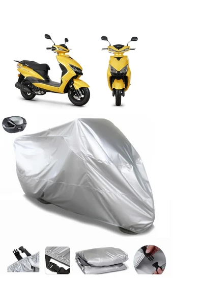 Rks Bolero 50 Su  Geçirmez Motosiket Brandası Arka Çanta Uyumlu ürün görseli 1