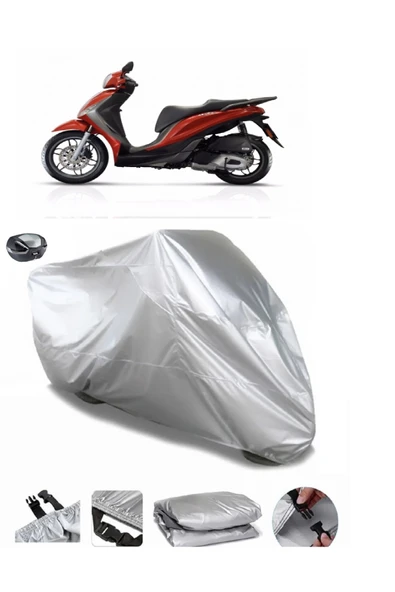 Piaggio Medley 150 Su  Geçirmez Motosiket Brandası Arka Çanta Uyumlu ürün görseli 1