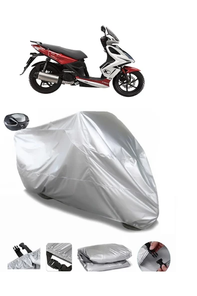 Kymco Super 8 125 Su  Geçirmez Motosiket Brandası Arka Çanta Uyumlu ürün görseli 1