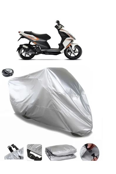 Piaggio NRG Power 50 Su  Geçirmez Motosiket Brandası Arka Çanta Uyumlu ürün görseli 1