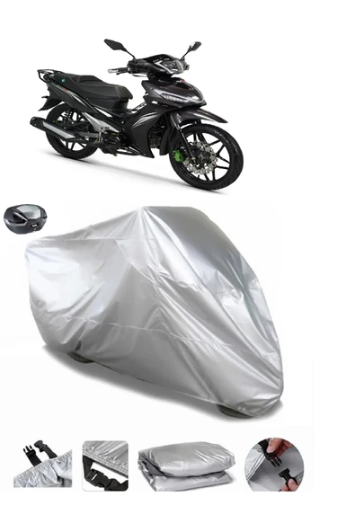 Rks Easy Pro 50 Su  Geçirmez Motosiket Brandası Arka Çanta Uyumlu ürün görseli 1