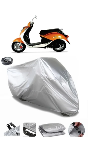 Sym Mio 100 Su  Geçirmez Motosiket Brandası Arka Çanta Uyumlu ürün görseli 1