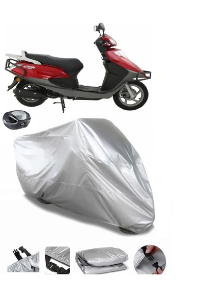 Abush Speedy 110i Su  Geçirmez Motosiket Brandası Arka Çanta Uyumlu ürün görseli 1