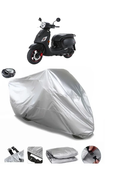 Sym Fiddle III 200i Su  Geçirmez Motosiket Brandası Arka Çanta Uyumlu ürün görseli 1