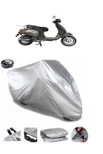 Stmax Milan 50 Su  Geçirmez Motosiket Brandası Arka Çanta Uyumlu ürün görseli 1