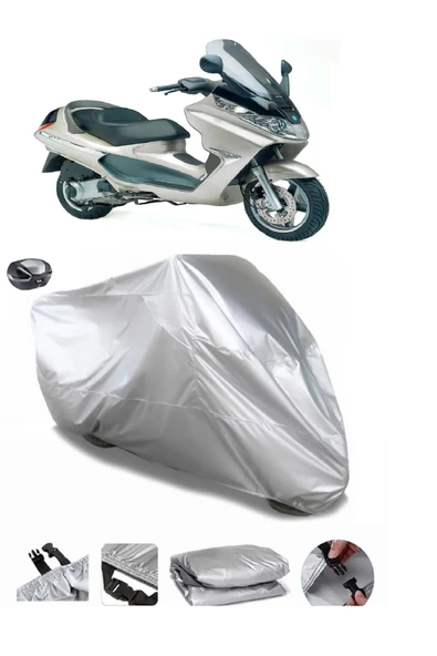 Piaggio X8 200 Su  Geçirmez Motosiket Brandası Arka Çanta Uyumlu ürün görseli 1