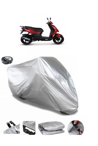 Sym Orbit II 50 Su  Geçirmez Motosiket Brandası Arka Çanta Uyumlu ürün görseli 1
