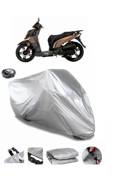 Sym H 200i Su  Geçirmez Motosiket Brandası Arka Çanta Uyumlu ürün görseli 1