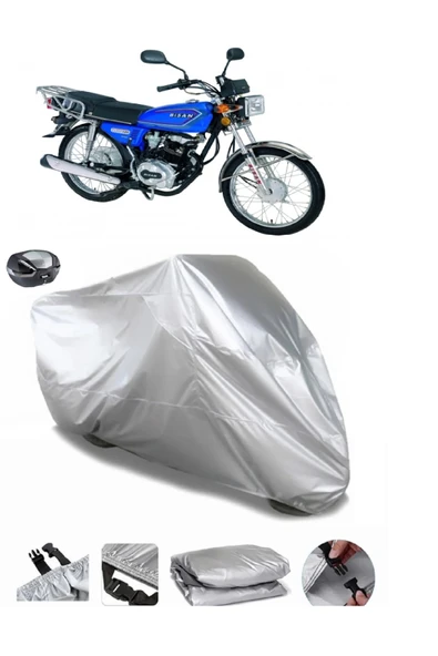 Bisan Yaren 125 T Su  Geçirmez Motosiket Brandası Arka Çanta Uyumlu ürün görseli 1