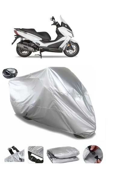 Kymco Downtown 125i Su  Geçirmez Motosiket Brandası Arka Çanta Uyumlu ürün görseli 1