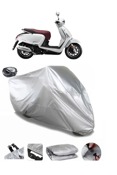 Kymco Like 50 Su  Geçirmez Motosiket Brandası Arka Çanta Uyumlu ürün görseli 1