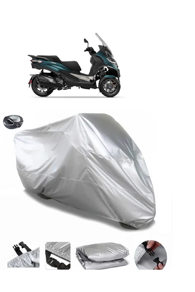 Piaggio MP3 530 Exclusive Su  Geçirmez Motosiket Brandası Arka Çanta Uyumlu ürün görseli 1