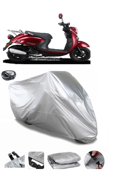Rks Pollo 50 Su  Geçirmez Motosiket Brandası Arka Çanta Uyumlu ürün görseli 1