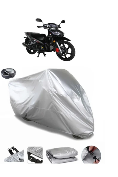 Stmax Mega 50 Su  Geçirmez Motosiket Brandası Arka Çanta Uyumlu ürün görseli 1