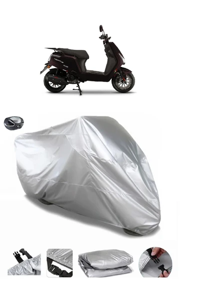 Falcon Techno 125 EFI Su  Geçirmez Motosiket Brandası Arka Çanta Uyumlu ürün görseli 1