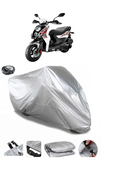 Sym Crox 125 Su  Geçirmez Motosiket Brandası Arka Çanta Uyumlu ürün görseli 1