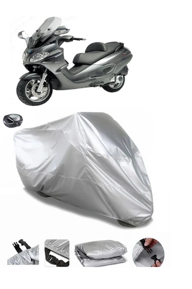 Piaggio X9 250 Su  Geçirmez Motosiket Brandası Arka Çanta Uyumlu ürün görseli 1