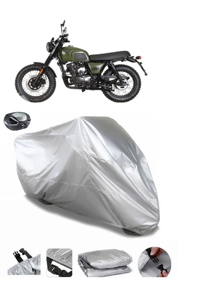 Brixton BX 125 X Su  Geçirmez Motosiket Brandası Arka Çanta Uyumlu ürün görseli 1