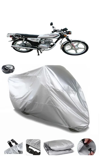Çelik Motor Classic 125 Su  Geçirmez Motosiket Brandası Arka Çanta Uyumlu ürün görseli 1