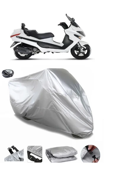 Piaggio X Evo 250 Su  Geçirmez Motosiket Brandası Arka Çanta Uyumlu ürün görseli 1