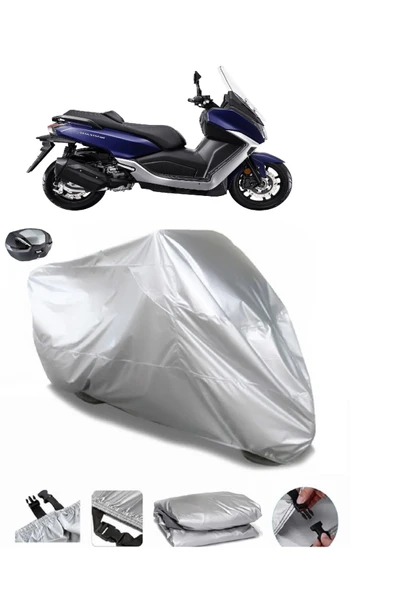 Sym Maxi 400i Su  Geçirmez Motosiket Brandası Arka Çanta Uyumlu ürün görseli 1