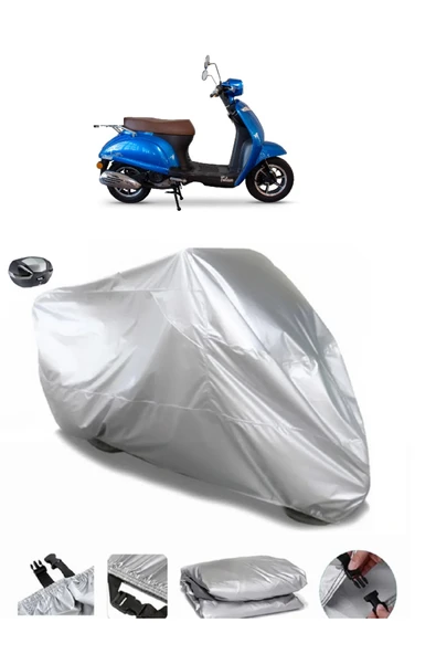 Falcon Cooper 50 EFI Su  Geçirmez Motosiket Brandası Arka Çanta Uyumlu ürün görseli 1
