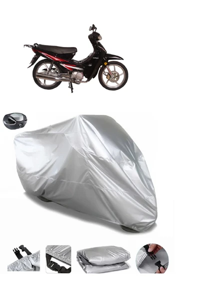 Bisan Lifan TaySu  Geçirmez Motosiket Brandası Arka Çanta Uyumlu ürün görseli 1