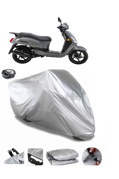 Sym Fiddle II 50 Su  Geçirmez Motosiket Brandası Arka Çanta Uyumlu ürün görseli 1